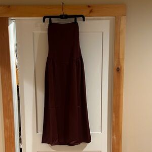 WeWoreWhat Deep Red Maxi Dress